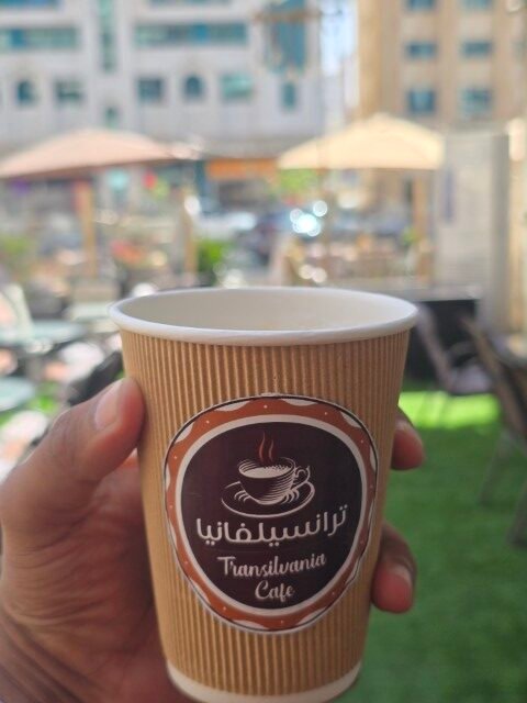 Inside Transilvania Cafe - European ambiance in Al Danah, Abu Dhabi
